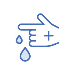 Blood Test icon vector stock.