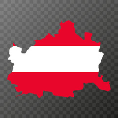 Vienna map of Austria. Vector illustration.