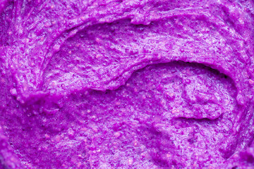 Berry yoghurt ice cream. Smoothies from fresh fruits and berries. Ice cream texture. Delicious sweet dessert close-up as a background. - obrazy, fototapety, plakaty