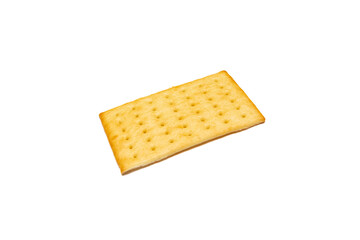 Crackers isolated on white background.