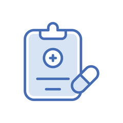 Medical Report icon vector stock.