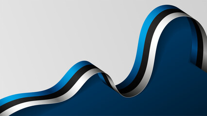 Estonia ribbon flag background.