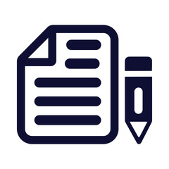 article, report, pen, article submission icon