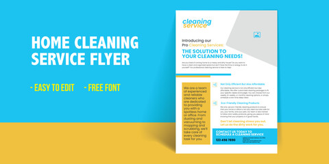 Home cleaning service flyer Cleaning Service Flyer Advertisement flyer
