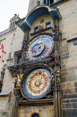 Astronomical clock at the Town Hall in Prague