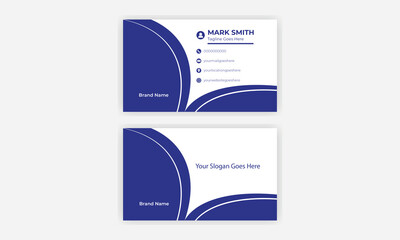 Visiting card for business and personal use Simple and clean design Visiting Card Layout. 