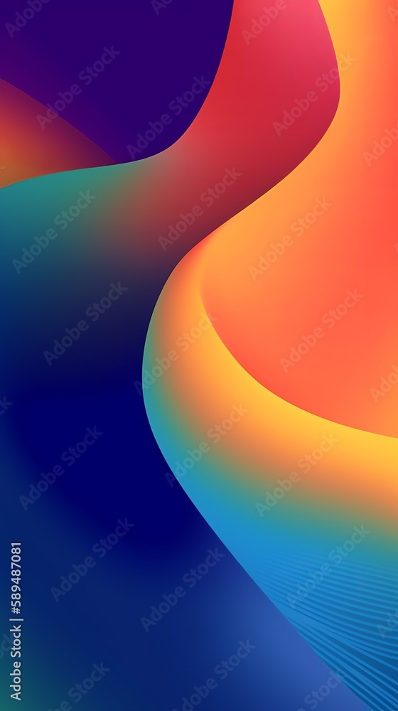 Aufkleber abstract blend colorful gradient background for cover design. abstract design element. multicolor wa