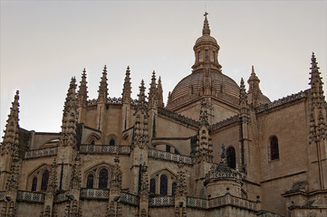 Fototapeta na wymiar detail of the cathedral of Segovia