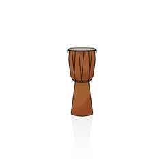 Djembe isolated vector graphics
