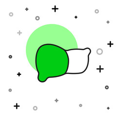 Filled outline Human organ liver icon isolated on white background. Vector