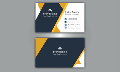 Creative modern name card and business card modern black and white business card design Double sided creative business card template. portrait and landscape orientation. Horizontal and vertical layout