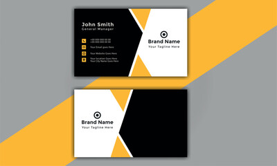 Creative modern name card and business card modern black and white business card design Double sided creative business card template. portrait and landscape orientation. Horizontal and vertical layout