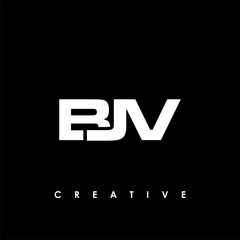 BJV Letter Initial Logo Design Template Vector Illustration
