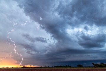 Obraz na płótnie Canvas lightning in the storm