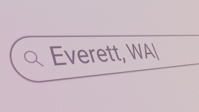 Search Bar Everett WA 
Close Up Single Line Typing Text Box Layout Web Database Browser Engine Concept