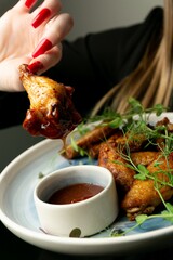 delicious grilled chicken wings