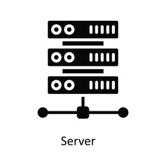 Server Vector  Solid Icons. Simple stock illustration stock