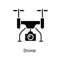 Drone  Vector  Solid Icons. Simple stock illustration stock