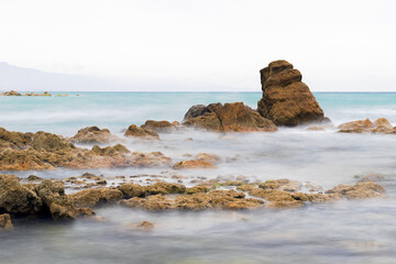 Fototapeta na wymiar Mediterranean sea, Sabinilla beach,