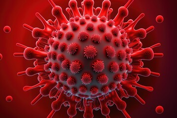 Coronavirus variant, viruses - obrazy, fototapety, plakaty