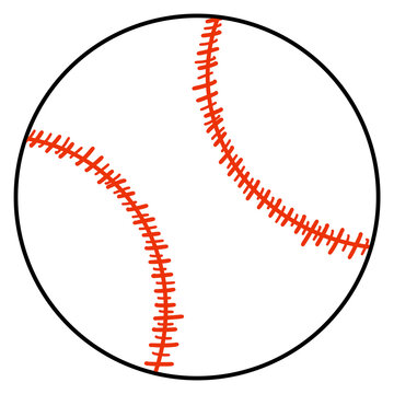Baseball Ball Clip Art Isolated