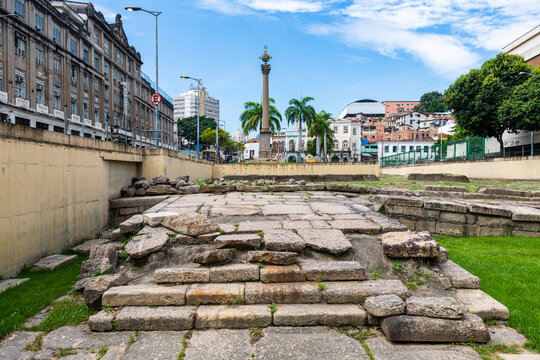 Valongo Wharf, UNESCO World Heritage Site, Port of Rio de Janeiro, Brazil