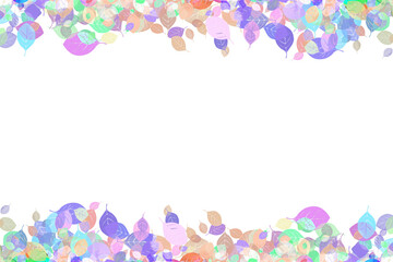 frame with colorful aspen leaves background falling aspen leaf border wallpaper