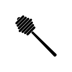 Honey spoon dipper png icon isolated on white background