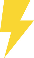 Yellow lightning bolt. Thunderbolt icon in png. Yellow charge symbol. Thunderbolt symbol. Energy...