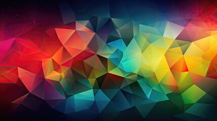 Obraz premium Abstract 3D colored polygon background. Generative AI