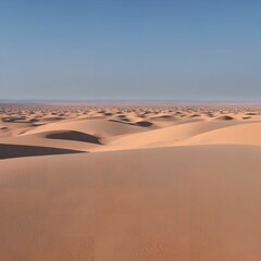 hot sand desert on daytime, generative art by A.I.