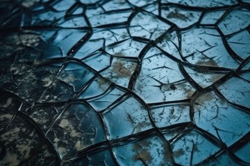Cracked Ice Texture. Frozen background texture.