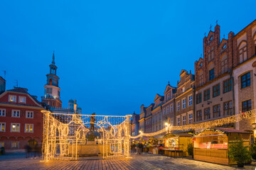 Christmas markets at Old Market Square, Poznan, Poland