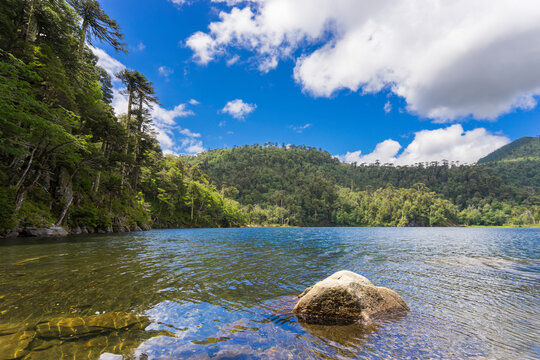 El Toro Lake, Huerquehue National Park, Pucon, Chile