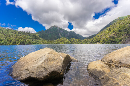 El Toro Lake, Huerquehue National Park, Pucon, Chile