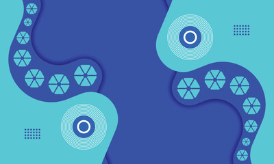 Abstract geometric background with blue color. Modern colorful abstract background design. Blue geometric abstract background