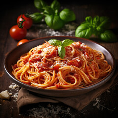 Delicious Combination of Fresh Tomatoes and Al Dente Pasta in Our Homemade Spaghetti al Pomodoro