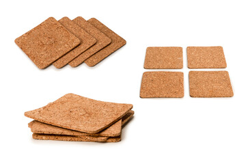 Coaster for a cup isolated on a white background.