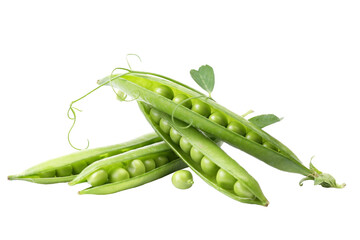 Green peas isolated 