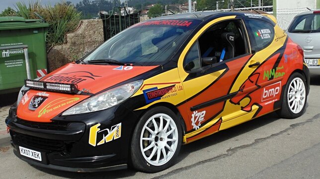 Rally Peugeot 207 competition car 