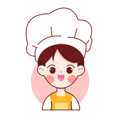 cute chef vector illustration