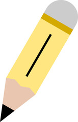 Pencil drawing writing school supplies icon