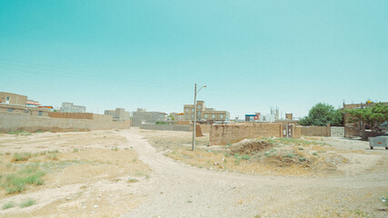 view of the town country Iran