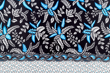 The beautiful and colourful of art Thailand Batik Pattern.