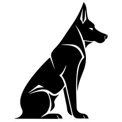 Dog Sign isolated on white