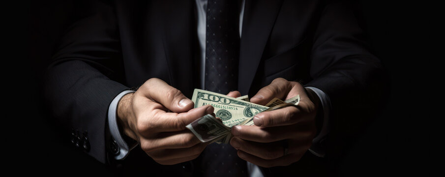 Corruption, or paying in cash.Bribe, pay off, hush money. Or simple paying by cash or upfront payment. Generative AI.