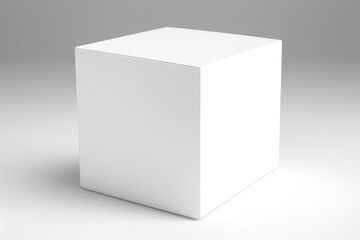 Clean White Box Mockup: Perfect for Packaging and Branding Showcase