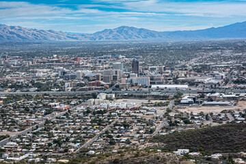 Tucson view from Tumamoc Hill, Arizona
