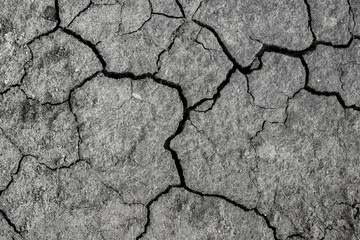 Texture of dry cracked earth. The concept of drought, global warming and climate change.