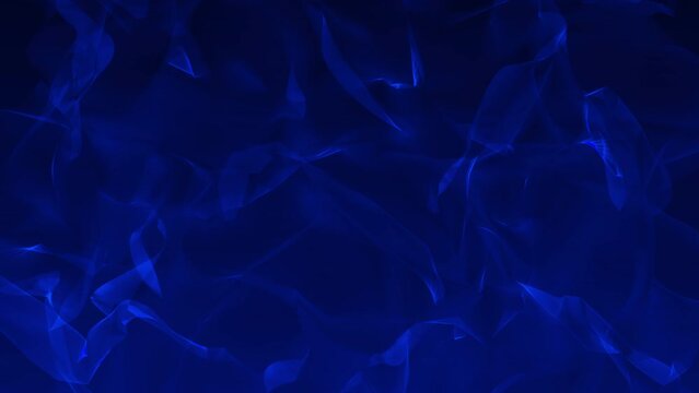 Abstract Design Background_Fractal_Silk_FlowD_loop_blue